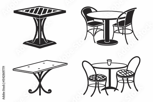 table and chairs