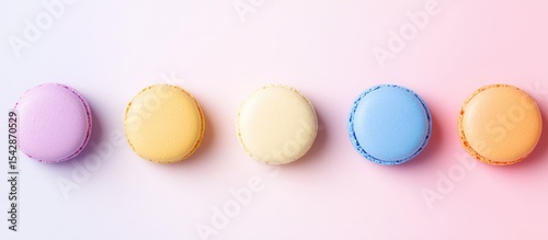 Row of colorful macarons (1)