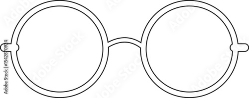 Sunglasses vector icon for fashion accessory design summer eyewear style and sun protection Men and women glasses. hipster frame, fashion black plastic rims. Trendy Optics Art, modern shade graphic