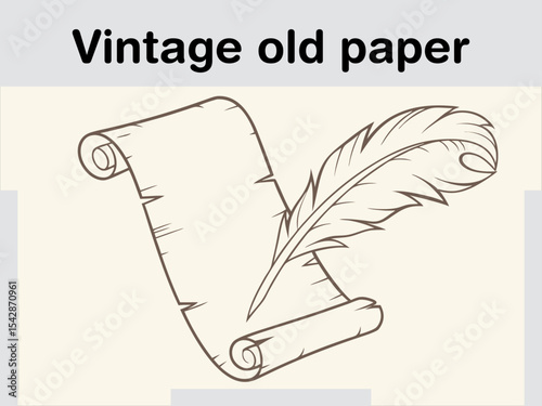 vintage parchment sheet
