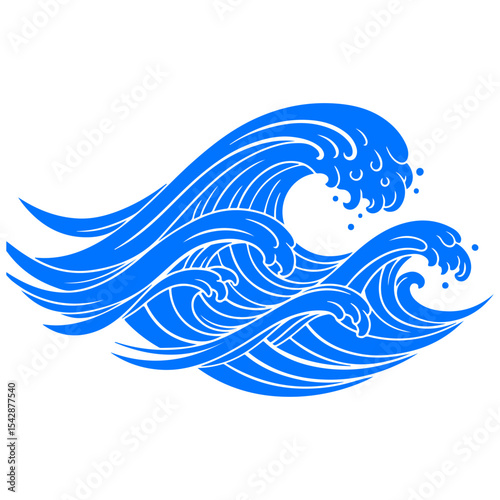 The elegant ripple of liquid silk captured in a glorious abstract vector wave background