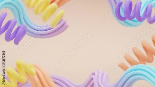Wallpaper Mural Pastel Swirls: Abstract Animation Background Torontodigital.ca