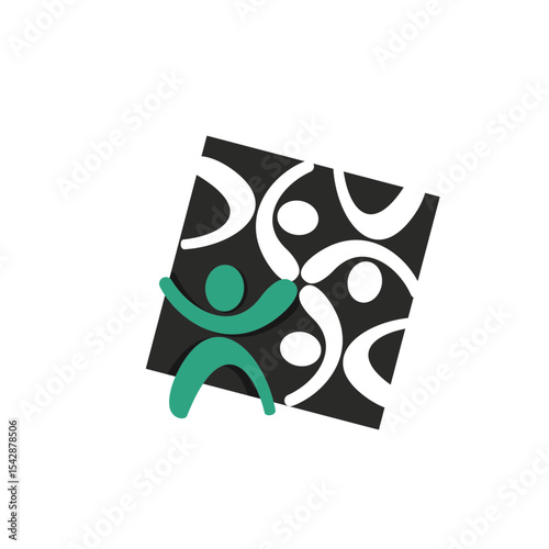 Community Connection Abstract Icon