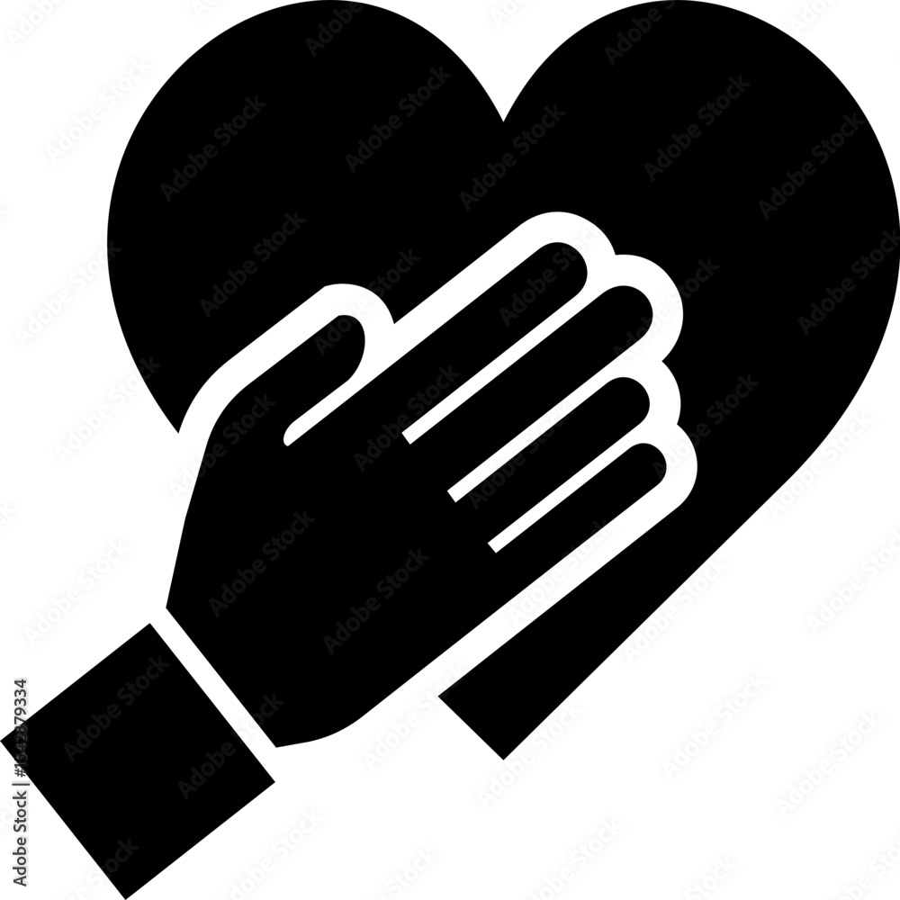 Obraz premium Heart Touching