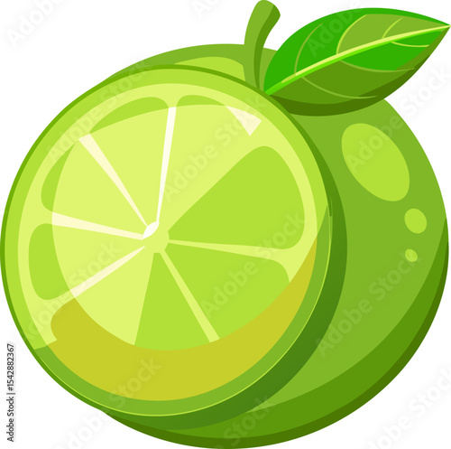 vector illustration of an orange