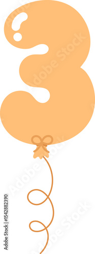 Balloon Numbers 0 to 9 – Colorful Cartoon Font for Party or Kids Design