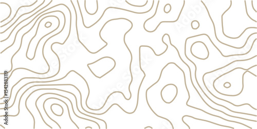 Topographic map background geographic line map with elevation assignments. Modern design with White background with topographic wavy pattern design.paper texture Imitation of a geographical map shades