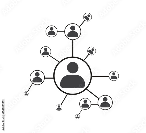 social network connection icon