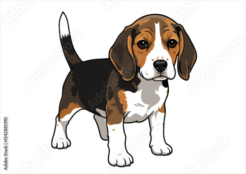 dog, illustration, beagle, animal, cute, isolated, puppy, breed, vector, pet, canine, cartoon, design, funny, doggy, domestic, graphic, character, happy, icon, collection, friendly, set, head, drawing