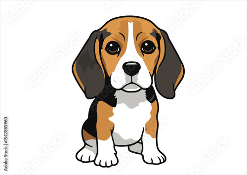 dog, illustration, beagle, animal, cute, isolated, puppy, breed, vector, pet, canine, cartoon, design, funny, doggy, domestic, graphic, character, happy, icon, collection, friendly, set, head, drawing