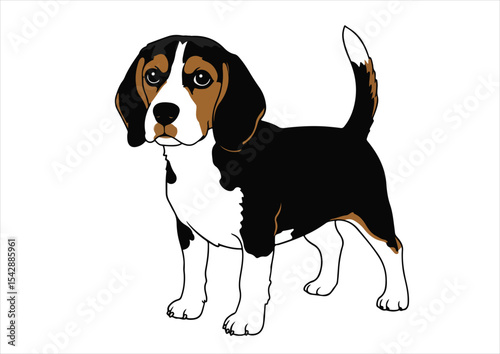 dog, illustration, beagle, animal, cute, isolated, puppy, breed, vector, pet, canine, cartoon, design, funny, doggy, domestic, graphic, character, happy, icon, collection, friendly, set, head, drawing