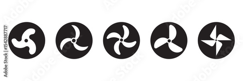 Cooling Fan icon, vector Airflow with Cooling Fan simple illustration for web and app..eps10