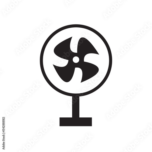 Electric fan icon set collection in flat style. Propeller vector illustration on isolated background. Cooler sign business concept.