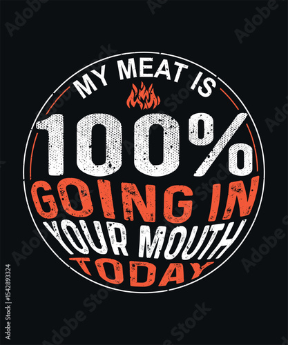 Funny BBQ graphic perfect for backyard chefs and summer parties. Bbq graphic design.