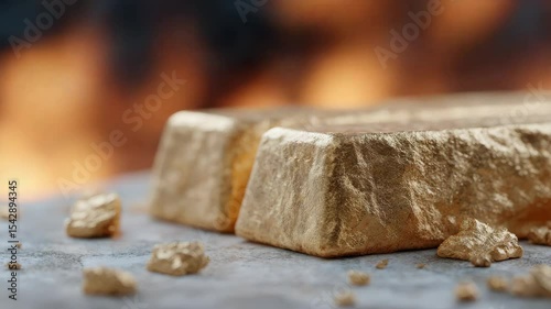 Gold as a symbol of value amidst the chaos of war. The rising price and demand for gold due to political instability and war.