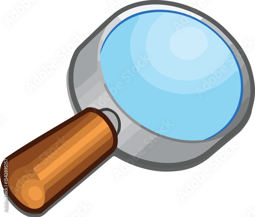 Magnifying Glass Focus: Capturing the essence of clarity and detailed inspection, a sleek magnifying glass, is a symbol of scrutiny and enhanced vision.