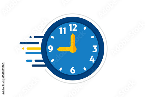 Clock Moving Fast Representing Time Passing Quickly