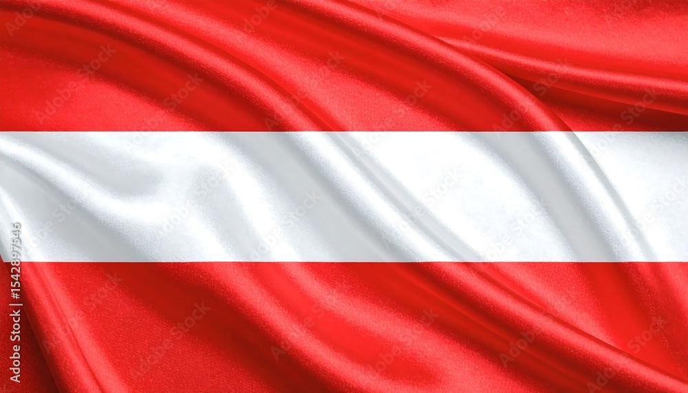 Naklejka premium Austrian Flag: A Close-Up View of the National Symbol