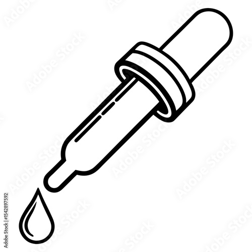 Line Art Syrup Dropper Icon