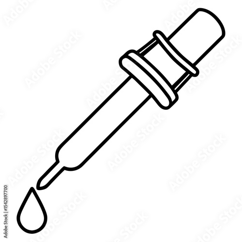 Line Art Syrup Dropper Icon