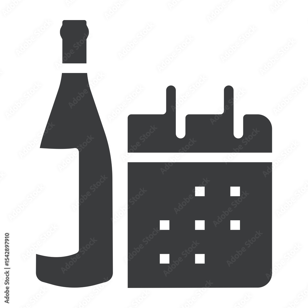 Obraz premium Wine Ageing Icon