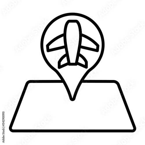 Airport icon design 