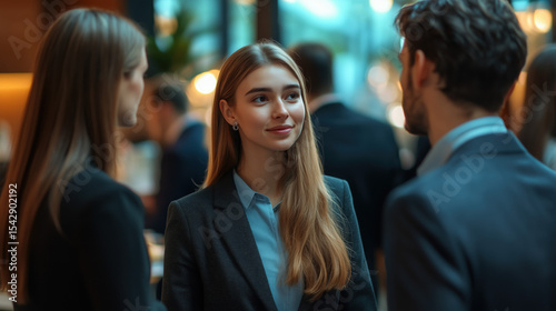 a group of entrepreneurs networking at a business event