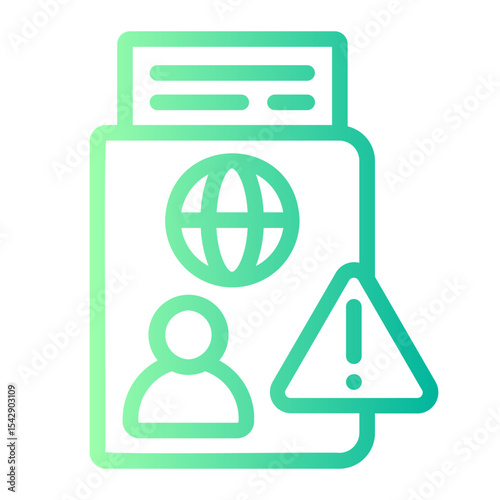 Alert gradient icon