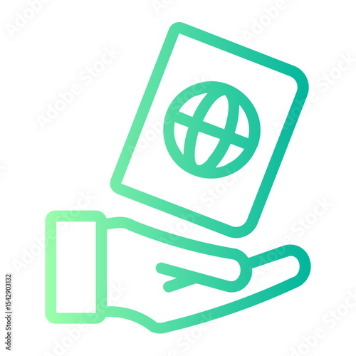 Visa gradient icon