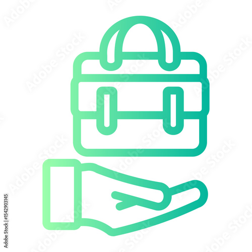 Briefcase gradient icon