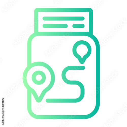 Immigration gradient icon