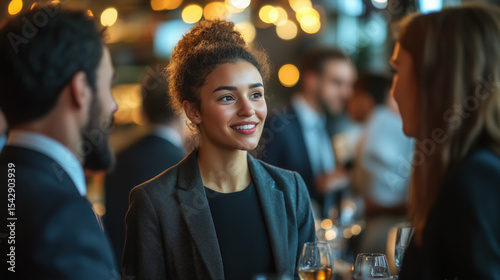 a group of entrepreneurs networking at a business event