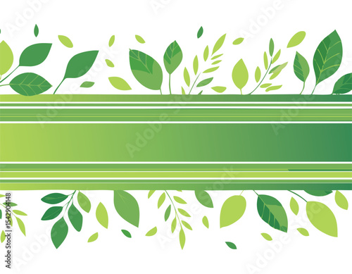 Green Floral Striped Pattern with Leaves, Modern Printable Background Ornament. Abstract Organic Shape. Watercolor Texture Wallpaper. Leaf, Flowers Textile Background.leaf, abstract background, 