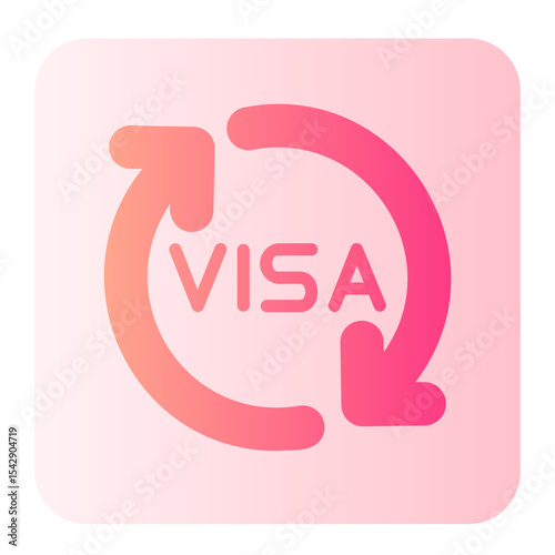 Renewal gradient icon