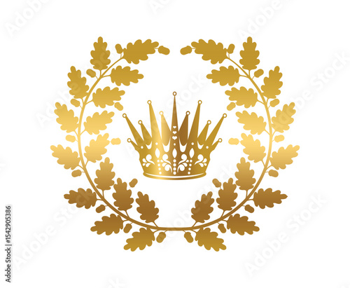Set of King crowns templates