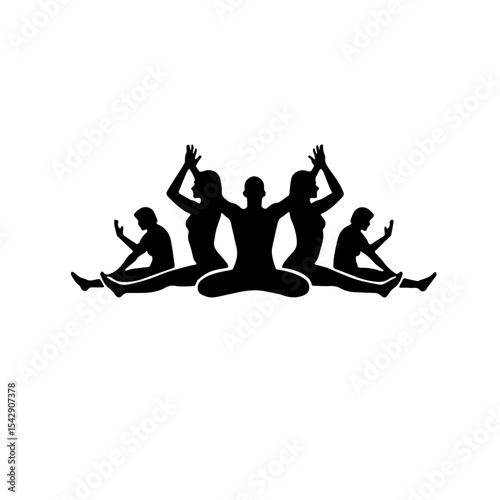 yoga in the lotus position