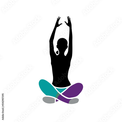 yoga pose vector