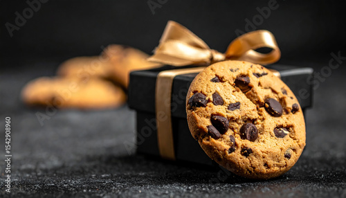 Chocolate chip cookies gift box dessert bakery sweet treat baking