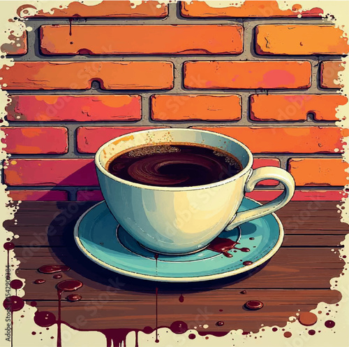 coffee, illustration, drawing, design, cafe, art, graphic, vector, cup, isolated, doodle, drink, cappuccino, breakfast, menu, black, espresso, shop, print, retro, background, drawn, caffeine, poster, 
