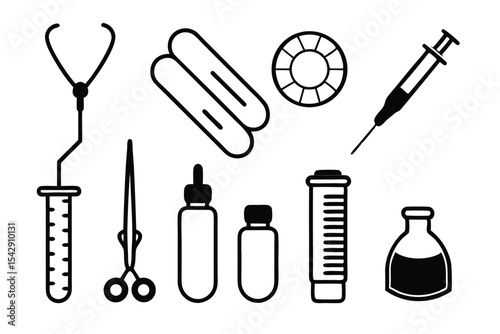 set of medical icons