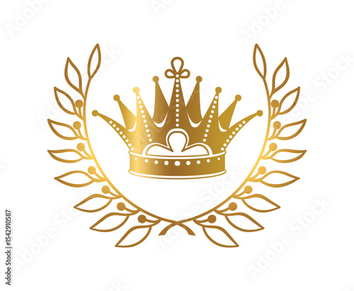 Set of King crowns templates