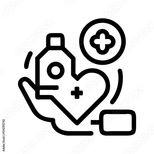 Healthcare icons in line style. Medicine and Health Care linear icon collection. Containing emergency, doctor, treatment, medical, report, diagnosis, health, prevention