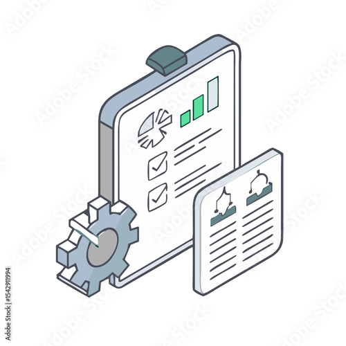 Business Plan Document Icon for Strategic Planning Tools, Startup Resources, Project Management Systems and Corporate Communication Platforms