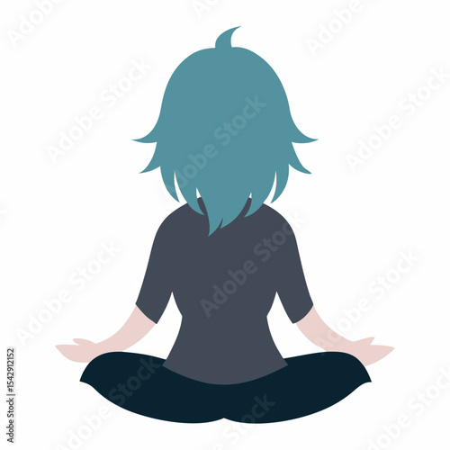 Finding Inner Peace A Woman Meditating in Lotus Pose