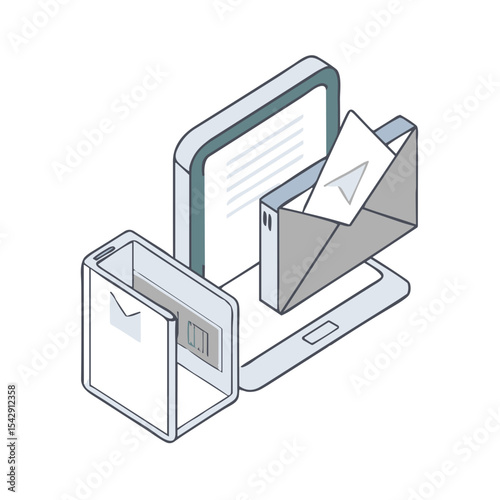 Incoming Mail Icon for Email Services, Message Notification Systems, Communication Platforms and Contact Form Applications