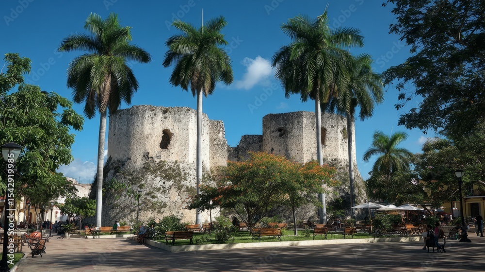 Naklejka premium historical sites, or experiencing localculture