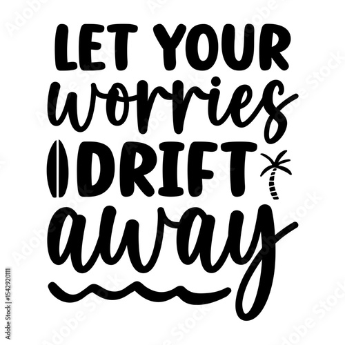 let your worries drift away SVG