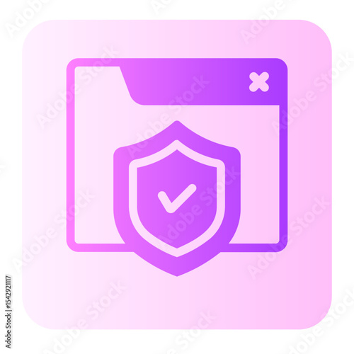 Security gradient icon