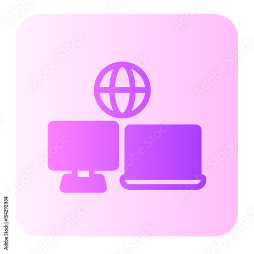 Coworking gradient icon