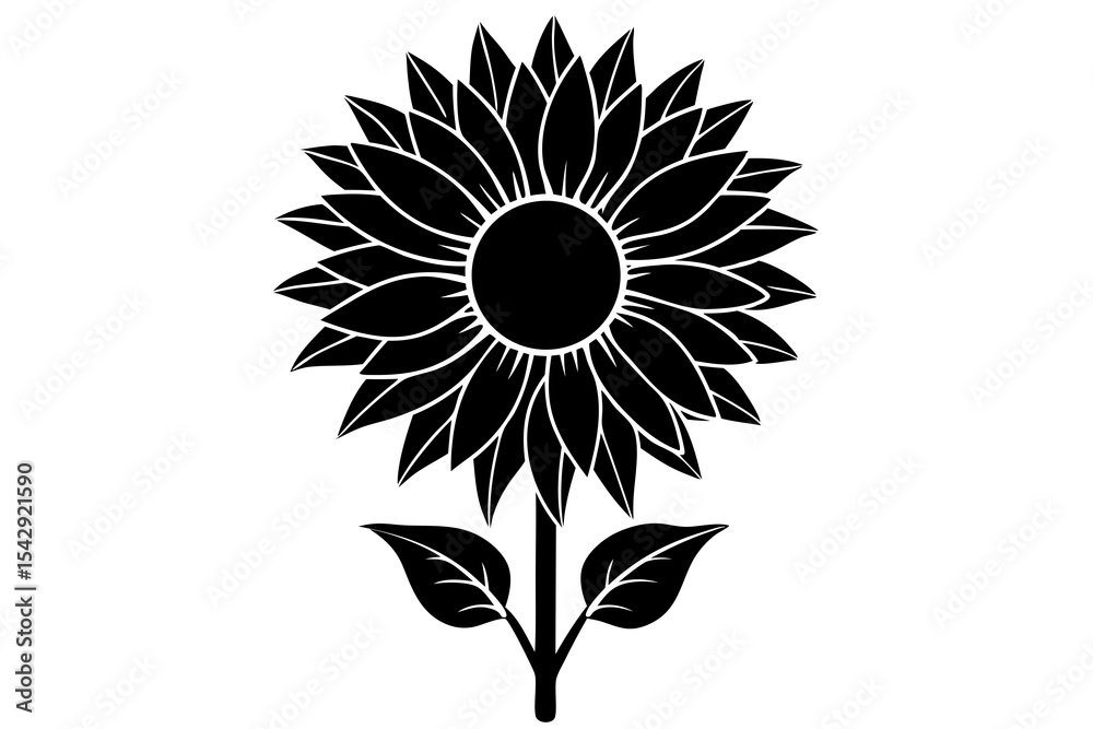 Fototapeta premium sunflower vector illustration